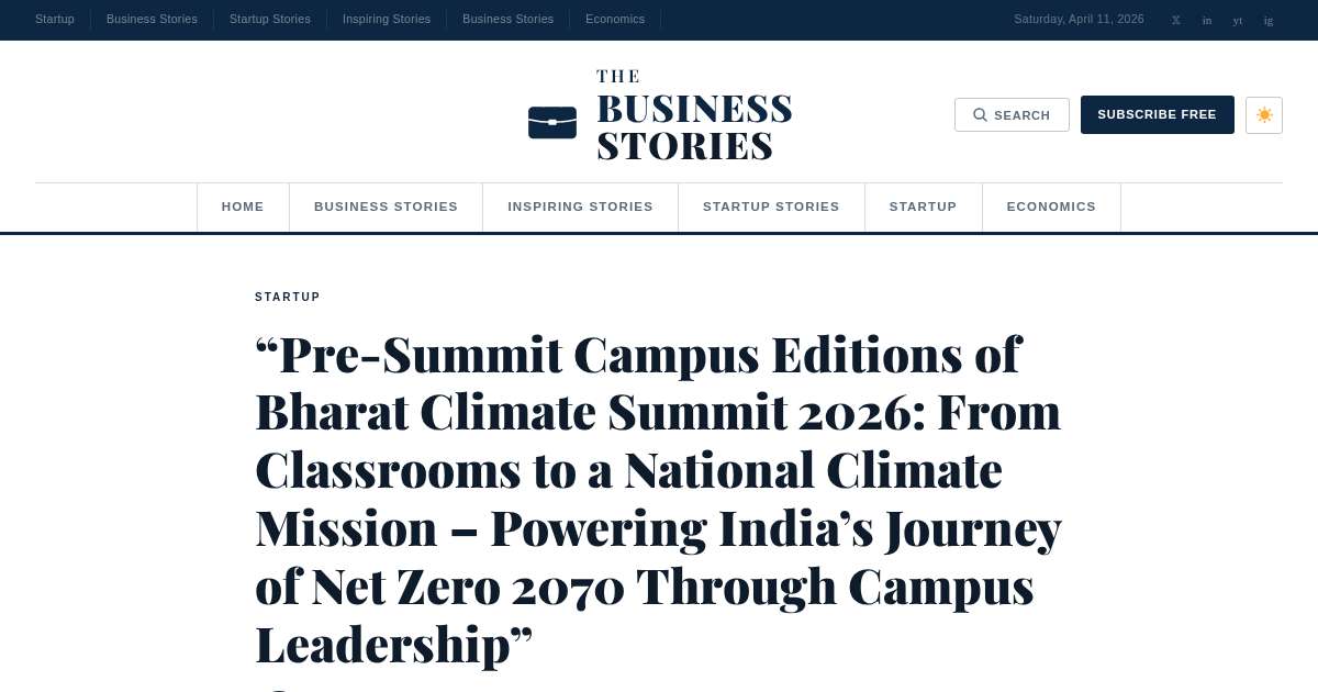 The Business Stories - BCS 2026 Coverage