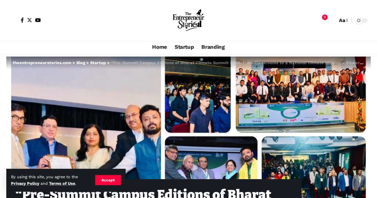 The Entrepreneur Stories - BCS 2026 Coverage